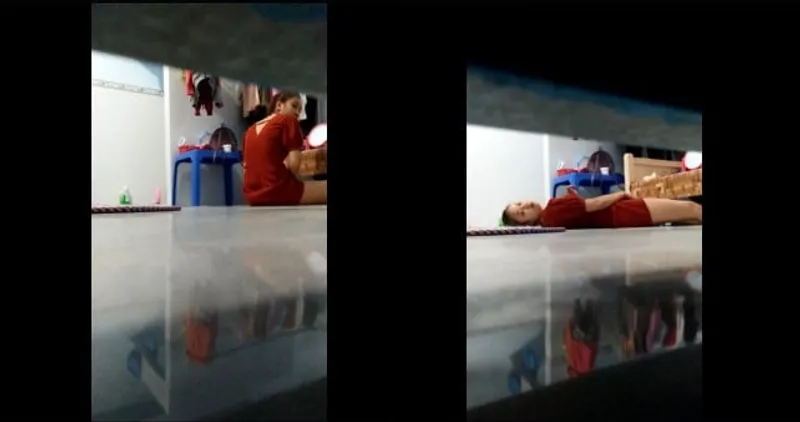 Quay lén em người yêu thẩm du trong phòng