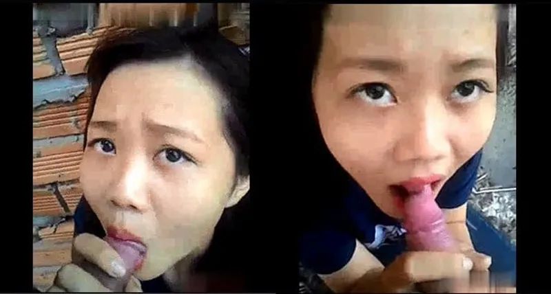 Nhân tình mút của quý ở vườn sau nhà